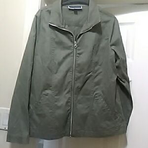 Karen Scott Olive Green Lightweight Jacket